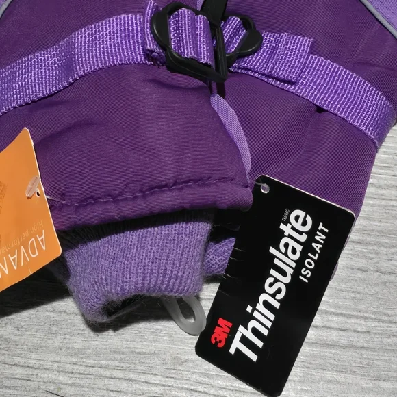 Purple Insulated Winter Gloves - Picture 6 of 6